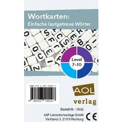 Wortkarten: Einfache lautgetreue W�rter, Level 7-10, 1.-4. Klasse
