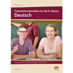 Freiarbeitsmaterialien f�r die 8. Klasse: Deutsch, Buch
