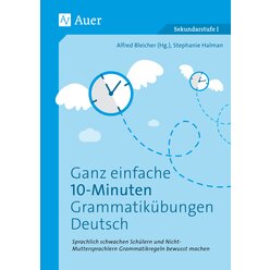 Ganz einfache 10-Minuten-Grammatik�bungen Deutsch