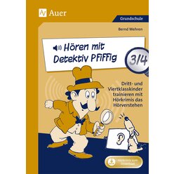 H�ren mit Detektiv Pfiffig, Buch, Klasse 3/4