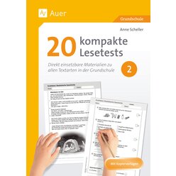 20 kompakte Lesetests f�r Klasse 2, Buch