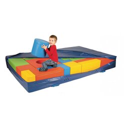 25-teiliger Bausteinsatz MAXI mit passendem Weichbodenbezug