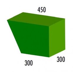 Halbes Trapezelement MAXI gr�n/hellgr�n, ab 4 Jahre