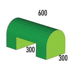 Halbovalbr�cke MAXI gr�n/hellgr�n, ab 4 Jahre