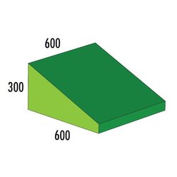 Keil MAXI gr�n/hellgr�n, 600 x 600 x 300, ab 4 Jahre