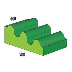 Gro�e Welle MAXI gr�n/hellgr�n, ab 4 Jahre