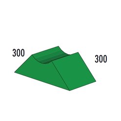 Halb-Dreieck mit Ausschnitt MAXI gr�n, ab 4 Jahre