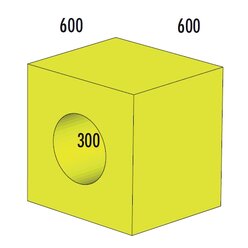 R�hre 1-teilig, MAXI gelb, ab 4 Jahre