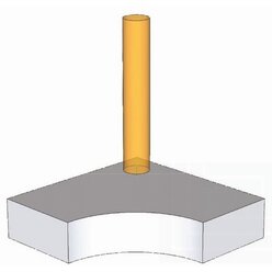 Podest - Eckelement wei�, Schaumstoffelement