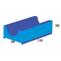 Rutsche f�r Gro�keil MAXI blau/hellblau, ab 4 Jahre