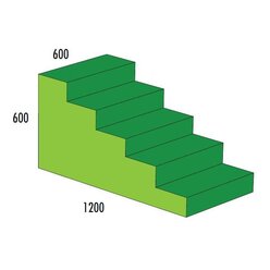 Treppe 5-stufig, MAXI gr�n/hellgr�n, ab 4 Jahre