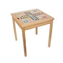 Spieltisch mit 5 Spielen, inkl. Spielfiguren