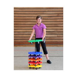 Sparset mit 6 farbigen kleinen Rollbrettern inkl. St�nder, ab 3 Jahre
