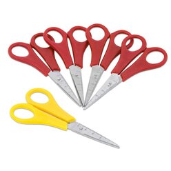 Bastelscheren, spitz, links, 5 St�ck, ab 3 Jahre