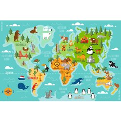 Lernteppich Tiere unserer Erde, 300 x 200 cm