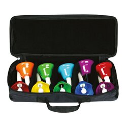 Gestimmte Handglocken, diatonisch, 10 St�ck mit Tasche, ab 3 Jahre