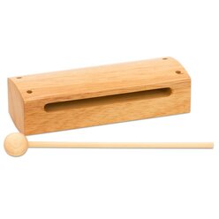 Holzblocktrommel, Gro�er Block, 3 x 7 x 18 cm