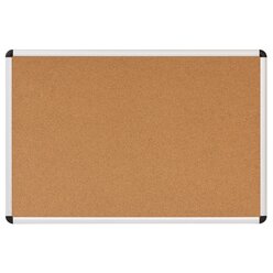 Korktafel mit Alurahmen, 90 x 60 cm