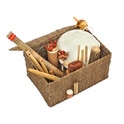 Naturger�usche-Set, 19 Effekt-Instrumente im Bambuskorb, ab 3 Jahre