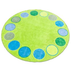 Riesen-Rundteppich - Dots, Sitzkreisteppich mit 3 Metern Durchmesser