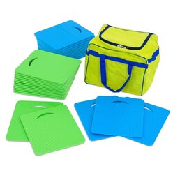 Sitzmatten-Set, 30 St�ck in Aufbewahrungstasche