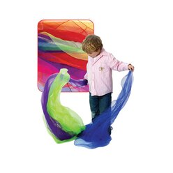 Satz mit 10 Spielt�chern, 140 x 140 cm, farbig sortiert, ab 3 Jahre