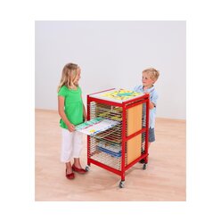 Trocknungswagen A2 rot mit 25 Ablagen, ab 4 Jahre