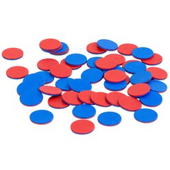 Sch�ler-Wendepl�ttchen - blau/rot (100 St�ck)