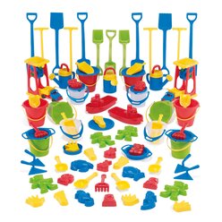 dantoy� Sandspiel Sortiment KIGA Packung, 84 Teile Sandspielzeug