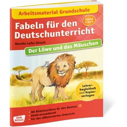 Arbeitsmaterial Grundschule. Fabeln f�r den Deutschunterricht. Der L�we und das M�uschen, Klasse 2 bis 5