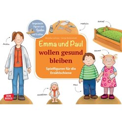 Emma und Paul wollen gesund bleiben, Spielfiguren f�r die Erz�hlschiene, 1 bis 5 Jahre