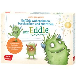 Gef�hle wahrnehmen, beschreiben und zuordnen mit Eddie, Kartensatz, ab 5 Jahre