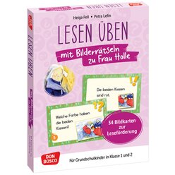 Lesen �ben mit Bilderr�tseln: Frau Holle. 34 Bildkarten zur Lesef�rderung, 1.-2. Klasse