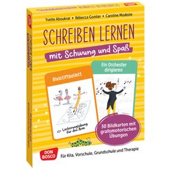 Schreiben lernen mit Schwung und Spa�, Kartensatz, 5-10 Jahre