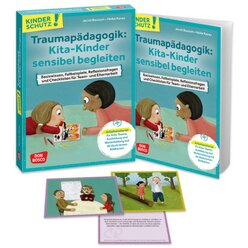 Traumap�dagogik: Kita-Kinder sensibel begleiten, Buch und Bildkarten