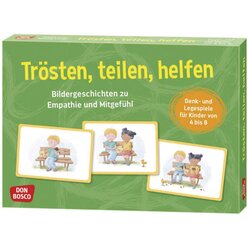 Tr�sten, teilen, helfen. Bildergeschichten zu Empathie und Mitgef�hl