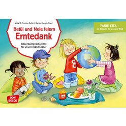 Kamishibai Bildkartenset - Bet�l und Nele feiern Erntedank, 4-7 Jahre