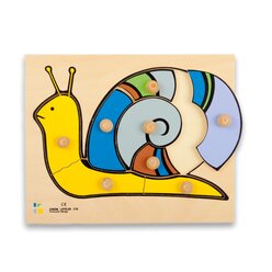 Holz-Puzzle Schnecke mit gro�en Griffen, ab 2 Jahre