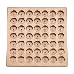 Steckbrett mit 49 gro�en L�chern, ab 3 Jahre
