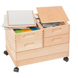 Erlebnisbauwagen, Baustein-K�sten inkl. Fahrgestell, 426 Teile, ab 3 Jahre