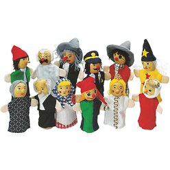 Fingerpuppen, 12 St�ck, ab 3 Jahre