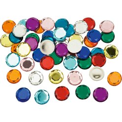 Juwelensteine Mischpackung, gro�, 50 St�ck � 35 mm