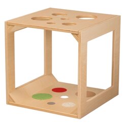 Krabbelw�rfel mit Sinnesmaterial  natur