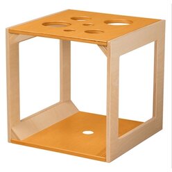 Krabbelw�rfel mit Sinnesmaterial orange