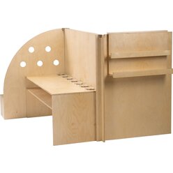 Krippenspielwand, Malen - Lesen, Farbe natur, H�he 1 m