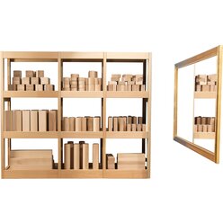 Materialregal Julius, natur, HxBxT 120x143,5x40 cm