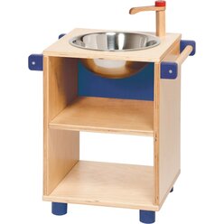 Krippenspielm�bel Sp�ltisch blau