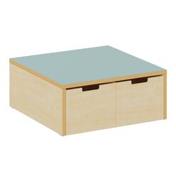 Stauraumpodest eisblau, H�he 25 cm