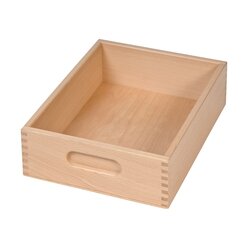 Uhl-Bausteinkasten, leer, Buche natur