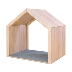 Educasa Spielhaus XXL natur mit Tretford-Teppich, 1-7 Jahre